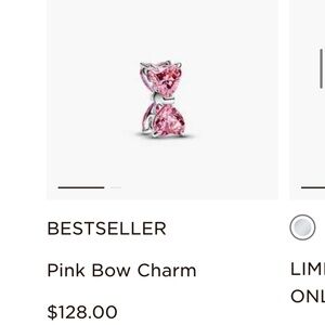 Pink Bow Charm Pandora